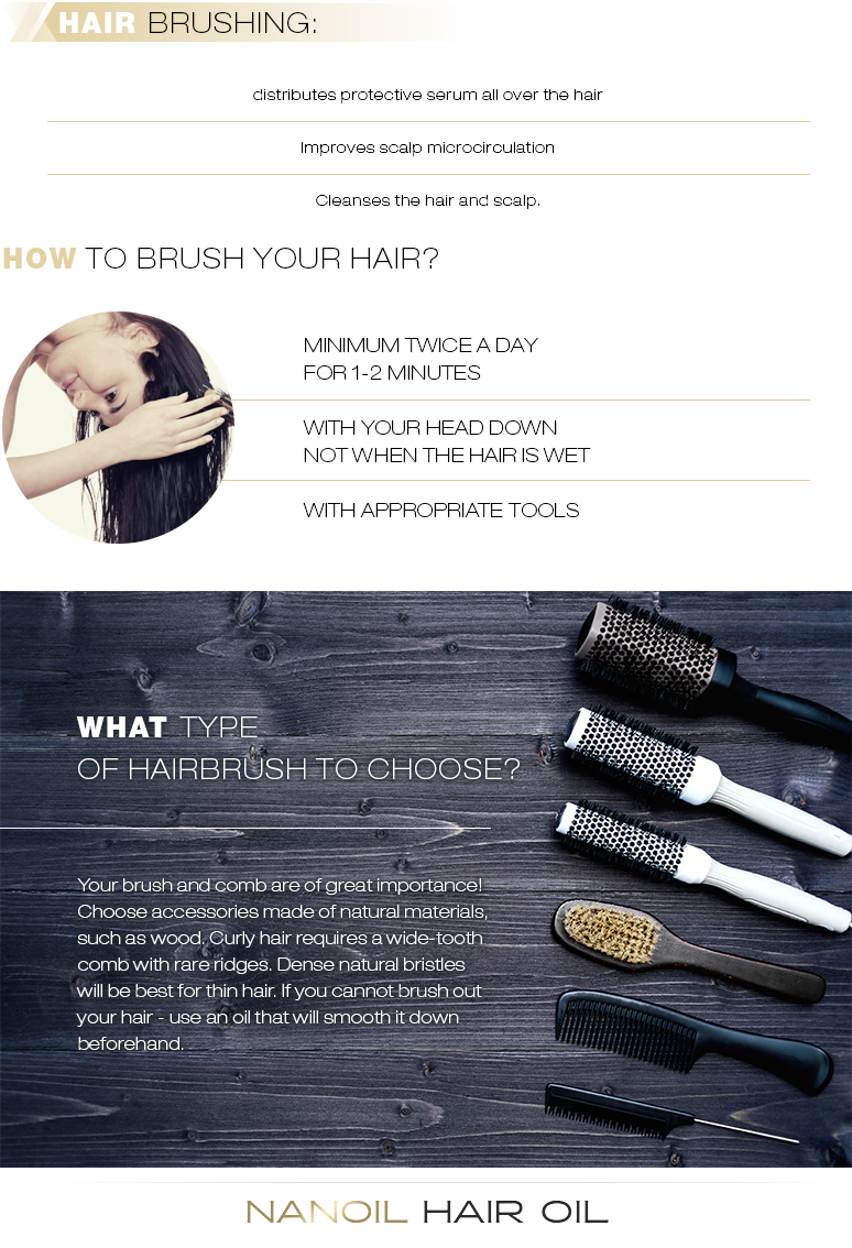 Hair brushing revealed